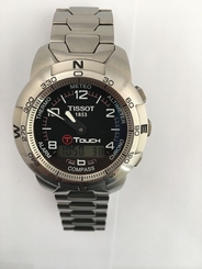 Tissot T-Touch Titanium Watch T33.7.888.92 Altimeter Chrono Compass Alarm Thermo 758499218269