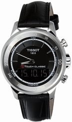 Tissot T0834201605110 T Touch Classic MSG Watch Black Leather Strap