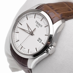 NEW MEN'S TISSOT COUTURIER QUARTZ SAPPHIRE ANALOG WATCH T035.410.16.031.00
