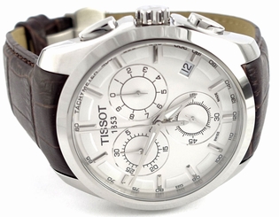 Tissot T0356171603100 Courtier Quartz Chronograph Silver Dial Men's Watch 758499232371