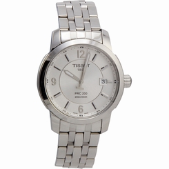 Tissot Men's T0144101103700 PRC 200 Silver Dial Stainless-Steel Bracelet Watch