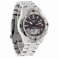 Tissot T-Touch II Mens Carbon Fiber Dial Titanium Watch T047.420.44.207.00 758499234054