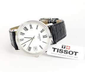 Tissot T52142113 Desire Quartz Men's Watch with White Dial and Black Strap - New 758499188210