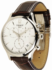 Tissot T0636171603700 T-Classic Chronograph Men's Brown Leather Watch New in Box 758499238380