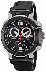Tissot Men's T0484172705700 T-Race Black Chronograph Dial Watch