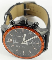 Tissot T0954173605701 Black Case Quickster Men's Watch with leather Strap - NEW