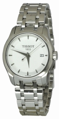 Tissot T-Trend Couturier White Dial Steel Women's Watch T035210110110 New in Box