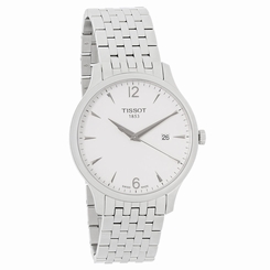 Tissot Tradition Mens White Date Dial Swiss Quartz Watch T063.610.11.037.00