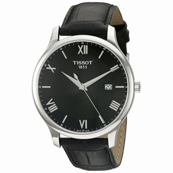 Tissot Men's 'Tradition' Swiss Quartz Stainless Steel and Leather Dress Watch, C