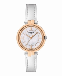 Tissot Flamingo Women's Quartz Mop White Dial Watch T0942102611101