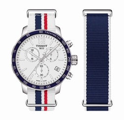 New Tissot Quickster Silver Dial Unisex Multi Strap Watch T0954171703709