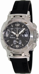 Tissot T0482171705700 T-Race Women's Black Rubber Chronograph Watch New