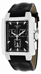 Tissot T-Trend TXL Chronograph Black Leather Men Watch T0617171605100 New in Box