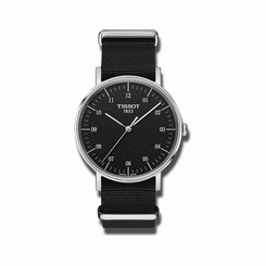 Tissot Everytime T109.410.17.077.00 Black/Black Nylon Analog Quartz Unisex Watc