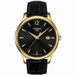 T063.610.36.057.00 Tissot Tradition Leather Ladies Watch T0636103605700