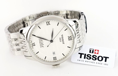 Tissot T41183350 Le Locle Double Happiness Automatic Silver Dial Watch Men's NEW