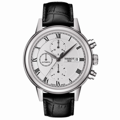 Tissot T0854271601300 Carson White Dial Black Leather Automatic Men's Watch