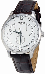 Tissot Tradition Silver Dial Leather Strap Men's Watch T0636371603700