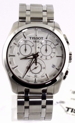 NEW TISSOT T035.617.11.031.00 MENS COUTURIER QUARTZ CHRONOGRAPH SILVER WATCH  7611608243596