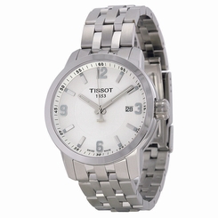 Tissot PRC 200 White Dial Stainless Steel Mens Watch T0554101101700