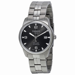 Tissot Men's T0494104406700 Anthracite Dial PR 100 Titanium Swiss Watch