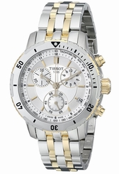 TISSOT PRS200 TWO TONE CHRONO MEN'S WATCH T067.417.22.031.00 T0674172203100