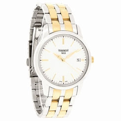 Tissot Classic Dream Mens Wht Dial 2Tone Swiss Quartz Watch T033.410.22.011.00