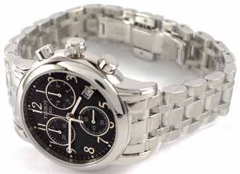 Tissot T0502171105200 Dressport Quartz Chronograph, Black Dial Ladies Watch NEW