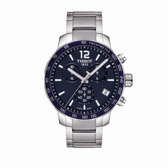 Tissot Quickster Chronograph T095.417.11.047.00 Blue / Silver Stainless Steel A