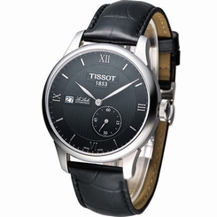 Tissot T0064281605800 Le Locle Automatic Black Dial Men's Black Leather Watch