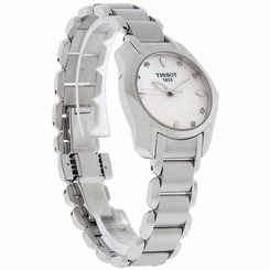 Tissot T-Wave Ladies MOP Diamond Swiss Quartz Watch T023.210.11.116.00