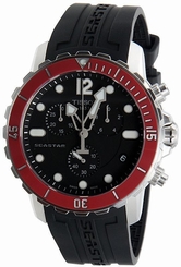 Tissot T-Sport Chronograph Black Dial Black Rubber Mens Watch T0664171705701 7611608267943