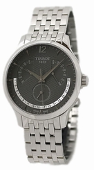 Tissot T0636371106700 Tradition Perpetual Men's Calendar Watch New in Box 758499238403