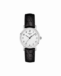 Tissot Everytime T109.210.16.032.00 White/Black Leather Analog Quartz Women's W