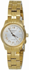 Tissot Women's T0492103303300 PR 100 Gold-Tone Silver Dial Watch