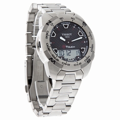 Tissot T-Touch Expert Mens Black Carbon Dial Titanium Watch T013.420.44.201.00 758499228565