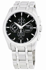 Tissot T0356271105100 Couturier Black Dial Chronograph Automatic Men Steel Watch
