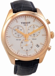 Tissot PR 100 Chronograph Gent Silver / Rose Gold Men's Watch T101.417.36.031.00