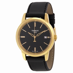 Tissot Mens T0334103605101 Classic Dream Black Dial Black Leather Watch