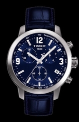 NEW MEN'S BLUE TISSOT PRC200 CHRONOGRAPH SAPPHIRE WATCH T055.417.16.047.00
