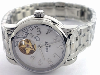Tissot T0502071103200 Lady Heart Automatic Silver Dial Bracelet Watch - NEW