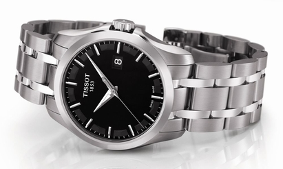 NEW MEN'S TISSOT COUTURIER SWISS MADE QUARTZ SAPPHIRE WATCH T035.410.11.051.00
