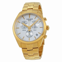 Tissot T1014173303100 Mens White Dial Analog Quartz Watch