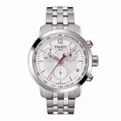 Tissot T0554171101701 Mens White Dial Analog Quartz Watch
