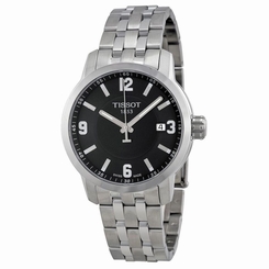 Tissot T0554101105700 Mens Black Dial Analog Quartz Watch