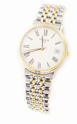 Tissot T52248113 T-Classic Desire White Dial Men Two-Toned Steel Watch New