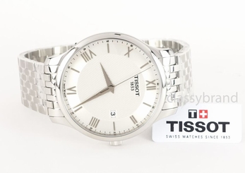  Tissot Tradition T0636101103800 Silver Dial 42mm Men's Watch - Brand New