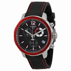Tissot T0954491705701 Mens Black Dial Analog Quartz Watch with Silicone Strap 683498426547