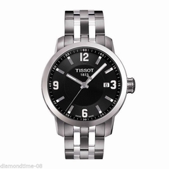 NEW TISSOT PRC200 BLACK DIAL MEN'S WATCH T055.410.11.057.00 T0554101105700 758499240994