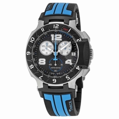 Tissot T0484172720700 Mens Black Dial Analog Quartz Watch with Silicone Strap 758499243551